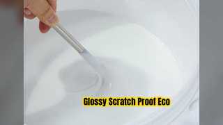 Revêtement brillant à base d'eau résistant aux rayures.