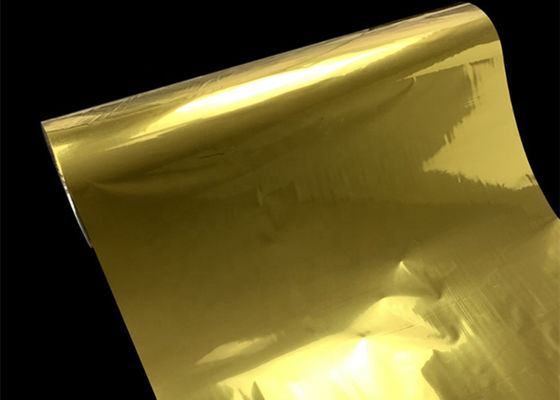 Pet métallisée BOPP Film d'or d'aluminium 1500 mm stratifiée pour les boîtes d'emballage Impression