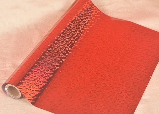 Un bon prix. 1 pouce de papier à base de film de stratification thermique en relief rouge couleur protectrice 1000m en ligne