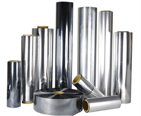 Un bon prix. Lumière métallique haute résistance à la traction Film de stratification thermique métallisé en aluminium pour les cosmétiques Longueur de l'emballage 200-3000m en ligne