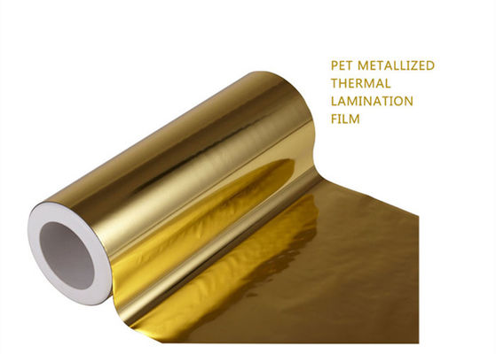 Un bon prix. Film composite pressé à chaud, résistant à la métallisation et à la déchirure, de haute résistance (enroulée PET à base d'aluminium bicolore en or et en argent) en ligne