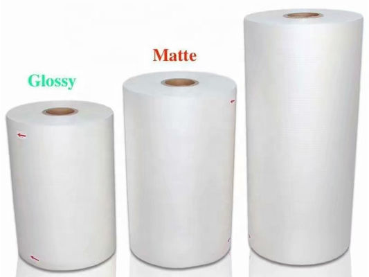 Un bon prix. longueur du petit pain 20 MIC 3600m de 30mic Matte Bopp Thermal Laminate Film en ligne